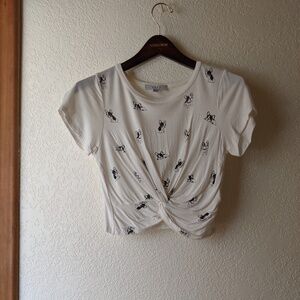 French bulldog crop top